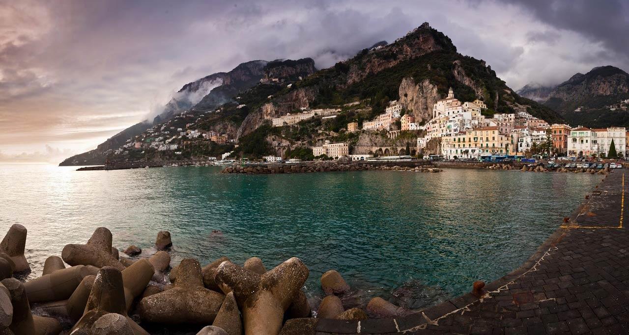 Amalfi Sea Seaside Town Seaside