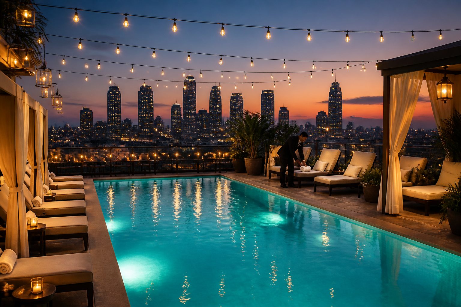 Exterior of a boutique Los Angeles hotel in a palm-tree-lined neighborhood, representing the best LA hotels by area